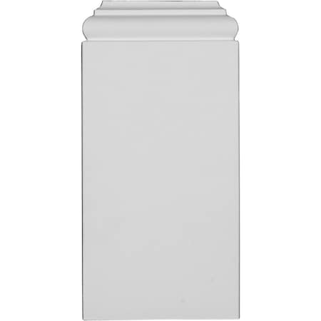 Ekena Millwork Plinth Block, Polyurethane, 10-1/4 in H, 5 in W, Factory Primed PB05X10X01TR